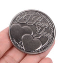 Commemorative Coin Lucky Love Words Romance Couple Collection Art Gifts Souve M&