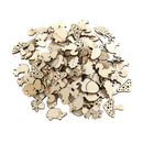 50pcs Empty Christmas Tree To Paint Hanging Wood Slices For Kids