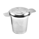 Tea Strainer Mugs Herb Steeping Tea Infuser Filters With Lid Double Handles