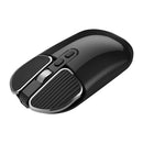M203 2.4GHz Bluetooth Wireless Rechargeable 1600 DPI Optical Mouse (Black)