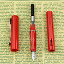 New Professional Writing Jinhao 599A Fountain Pen Plastic Cap & Barrel Red