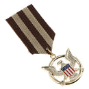 Patriotic American Eagle USA Flag Brooch Pin Fabric Medal Badge