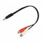 3.5mm stereo adapter headphone jack to 2 RCA jack adapter audio cable, 3.5mM4I6