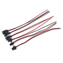 15cm 10Pcs long JST SM 2pins plug male to female wire connector OZ