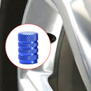 4pcs Wheel Tyre Tire Valve Stems Air Dust Cover Screw Caps Car Truck Bike Blue