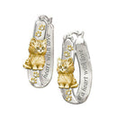 11Pair Cute Cat Two Tone Hoop Earrings For Women Earrings Jewelry