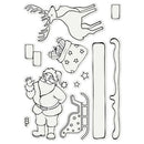 DIY Album Embossing Christmas Santa Claus Clear Silicone Stamp Seal (B) A