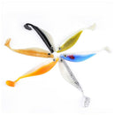 6pcs 11.5cm/11g Soft Silicone Fishing Lures Fishing Tackle Bass Bait Mixed Color