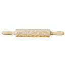 Wood Dinosaur Embossing Engraved Rolling Pin for DIY Baking Cookies Noodle