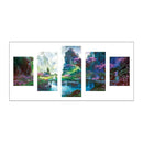 Landscape 5D DIY Full Drill Diamond Painting 5-pictures Combination Kit Set