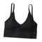 2PCS Fashion V Neck Padded Bralette Beach Comfort Bra Crop Top