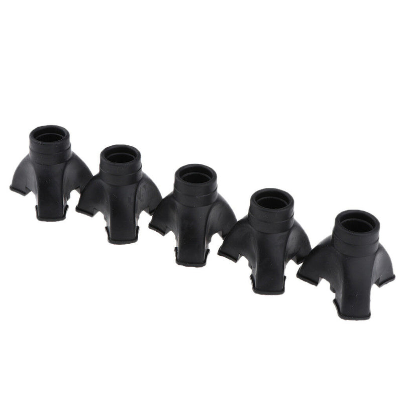 Lot of 5 Anti-skid Rubber Cane Walking Stick Crutch Walker Tips End Feet Set