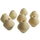 20 Pieces DIY Wooden Round Big Large Wood Ball Beads Unpainted Unfinished 30mm