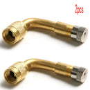 2* Tyre Valve Extension Adaptor 90 Degree Tire Stem Extender Fit Motorcycle Car