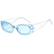 2pcs Women Mens Square Sunglasses Eyewear UV400 Beach Street Fancy Shades