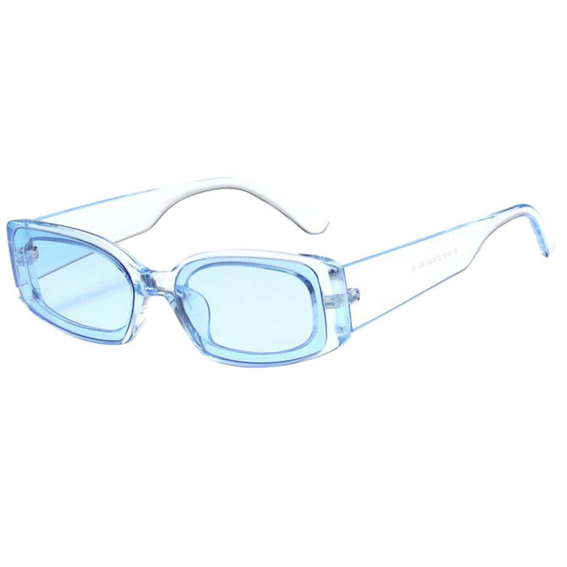 2pcs Women Mens Square Sunglasses Eyewear UV400 Beach Street Fancy Shades