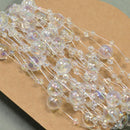 2Pcs Mixed Bead Garland Chain String DIY Wedding Party Flower Decor 5m/Roll