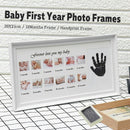 Cute Baby Photo Frame Diy Handprint 12 Months Photo Frame Baby Boy Girl One