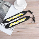 2pcs 12V Dual Color Car COB 10LED Light Waterproof Driving DRL Fog Lamps