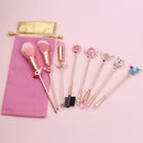 8pcs Cartoon Makeup Brushes Kit Blush Eyeshadow Face Cosmetic Pens (1) A