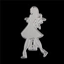 shopping girl cutting dies stencil diy scrapbooking album paper card embossing Z