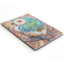 DIY Owl Special Shaped Diamond Painting 50 Pages A5 Notebook Sketchbook