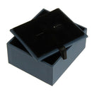 Portable Velvet Cufflink Cuff Links Case Storage Box Gift Display Jewelry