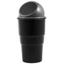 Plastic Body Car Trash Rubbish Can Garbage Dust Holder Box Gray Q2Y3