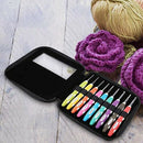9Pcs Crochet Hooks Set Knitting Smooth Needles Tools Ergonomic Crochet Set
