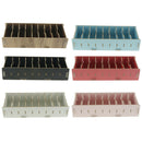2 Pcs Wooden Desktop Business Card Storage Box Case 9 Compartments Black