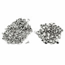 100pcs Double Cap Rivet Tubular Metal Leather Craft Repairs Studs