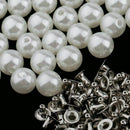 50 Pcs Beads Buttons Rivets Nails For Bag Jeans Decoration DIY Crafts - 10  Y2K6