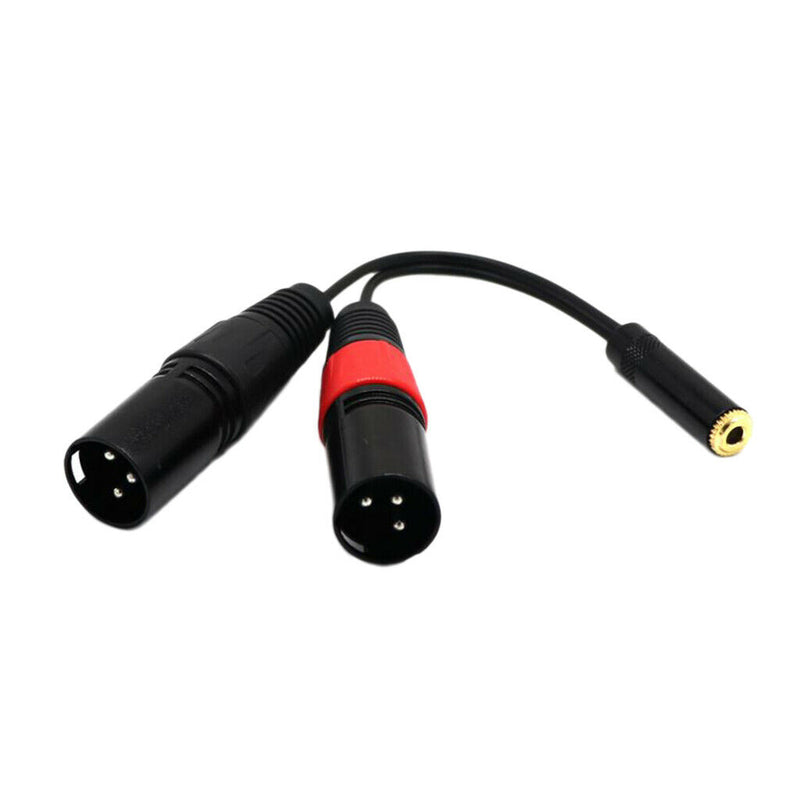 3.5mm Stereo Female To Dual XLR Male Y Splitter Cable