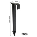 100Pcs Dn16 Tube Pipe Hose Holders C Type Ground Stakes For Pe Tubing Drip