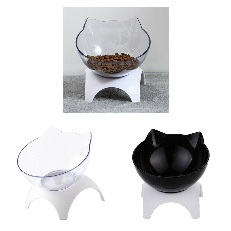 2Pieces Cat Elevated Bowls Eco-friendly Raised
