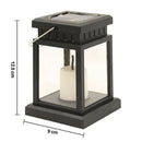 Garden Solar Lantern Decorative Candle Light for Patio Table Holiday Lamp