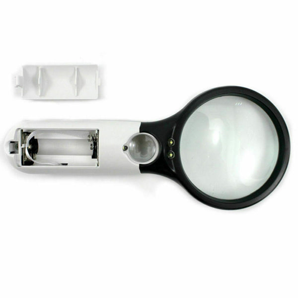 Hand Held Detachable 45x Magnifying Glass Lens Magnifier Loupe w/ LED Lights