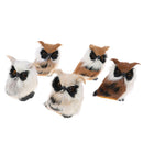 Lovely Owl Furry Christmas Bird Home Ornament Decoration Simulation Animal S Hn