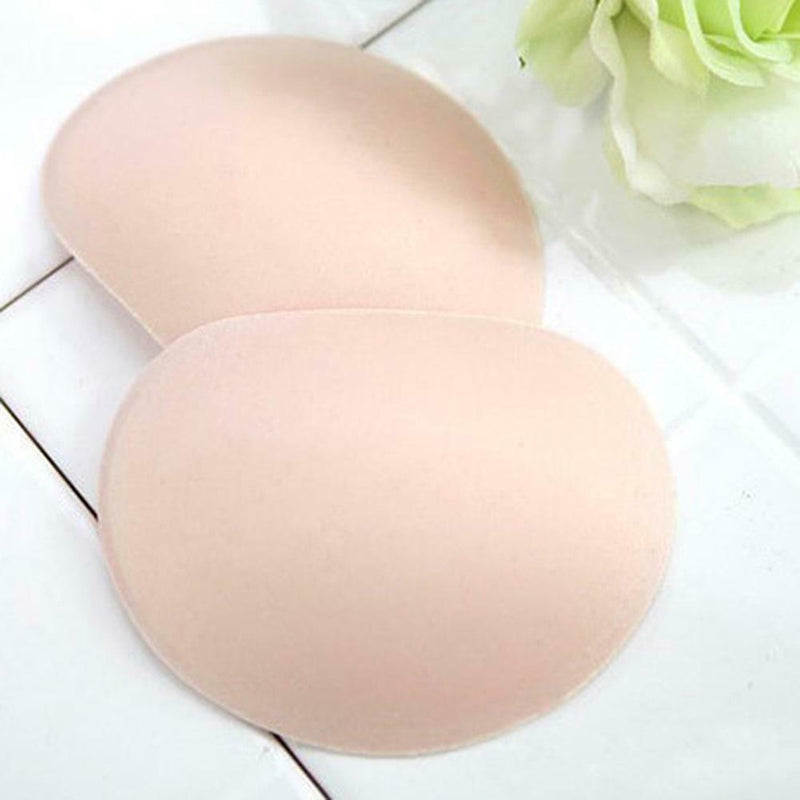 1 Pair Women Sponge Chest Pad Swimsuit Pads Peach Heart Bra Pad Chest Cup