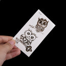 1X Makeup Cute Owl Tattoo Arm Body Art Waterproof Temporary Tattoo Stickers BX