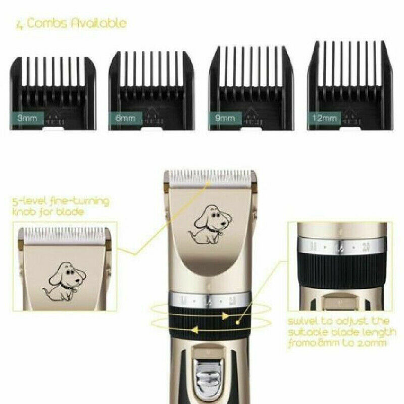 Electrical Animal Pet Dog Cat Hair Grooming Trimmer Shaver Clipper Quiet Razor