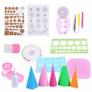 19Pcs DIY Paper Quilling Handmade Tools Set Template Tweezer Pins Slotted T