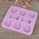 1pc Dog Bone Dog Footprint Cake Mold Silicone dog bone molds party supplies BX