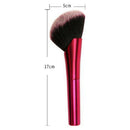 Large Oblique Head Blush Brush Loose Powder Rouge Brush Aluminum Tube Seaml