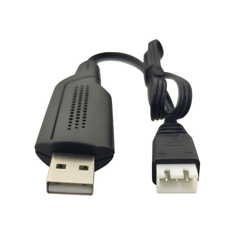 RC Drone 7.4V Battery Charge Charger Charging Cord Line USB Cable Black