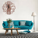 Wooden Wall Clocks Tree Shape Silence Creative Clock For Living Room Kitchen