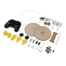 Creative Children Kids Wooden DIY Assembly Remote Control Two-wheeler Car