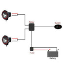 Universal Relay Wiring Harness Kit ON/OFF Switch For Work Lights