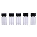 5pcs 5ml small cute lab glass vials bottles clear containers with screw cap ME