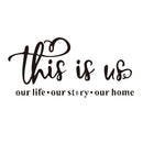 This is Us English Alphabet Removeable Wall Stickers Wallstickers Mural Art A
